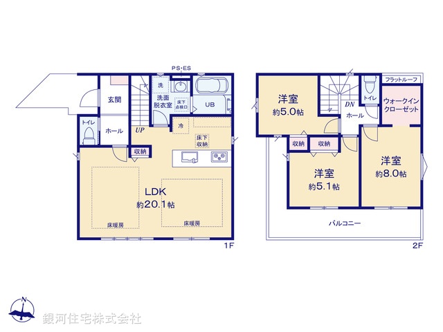 G00391176 東京都西東京市芝久保町１丁目 新築一戸建て 6799万円【間取図】