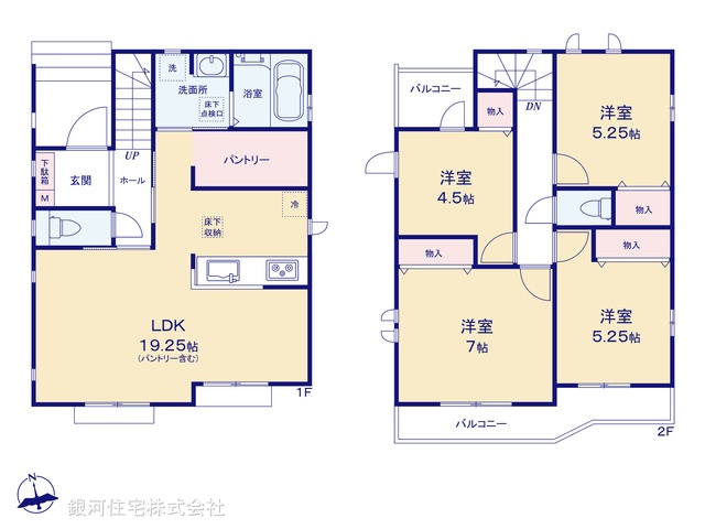 G00391202 東京都三鷹市新川５丁目 新築一戸建て 6790万円【間取図】