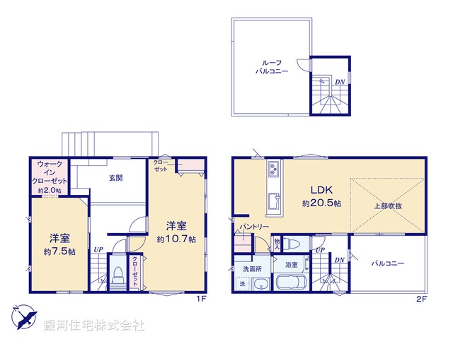 G00391228 神奈川県藤沢市柄沢 新築一戸建て 6480万円【間取図】