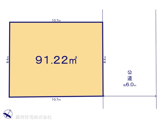 G00391233 千葉県市川市本北方３丁目 土地 2450万円【区画図】