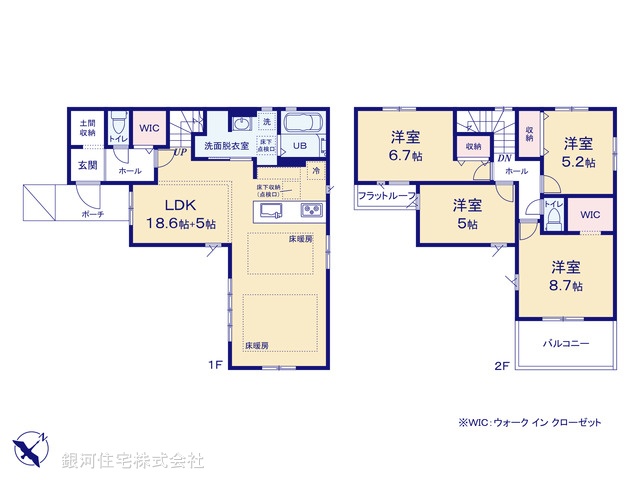 G00391241 千葉県船橋市前原東６丁目 新築一戸建て 6199万円【間取図】
