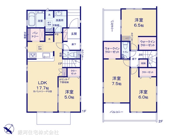 G00391267 千葉県習志野市藤崎３丁目 新築一戸建て 5390万円【間取図】