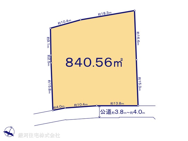 G00391290 東京都足立区保木間５丁目 土地 3億5000万円【区画図】