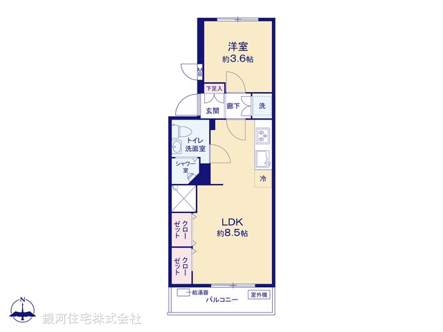 G00391361 東京都板橋区小茂根３丁目 中古マンション 1480万円【間取図】