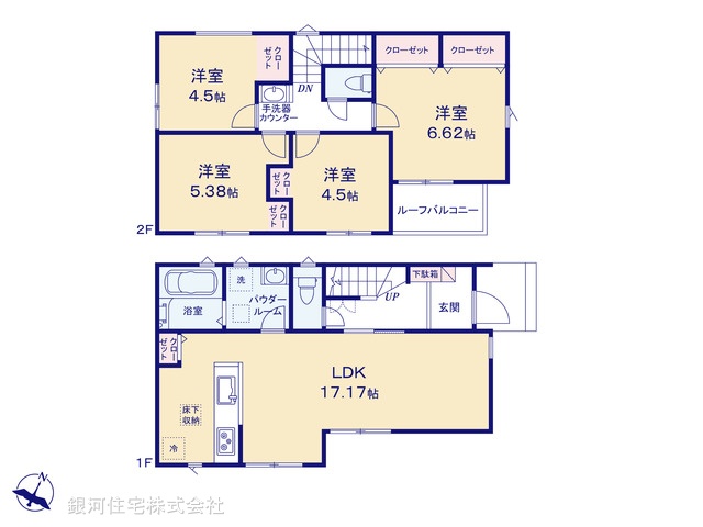 G00391367 千葉県松戸市上本郷 新築一戸建て 4690万円【間取図】