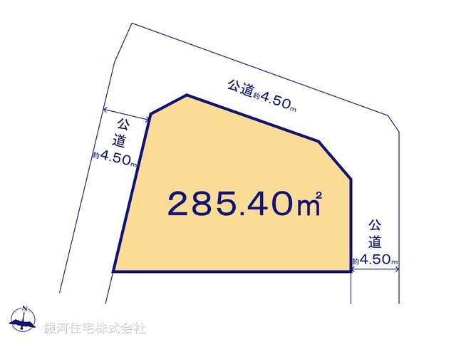 G00391372 神奈川県横浜市旭区川島町 土地 4799万円【区画図】