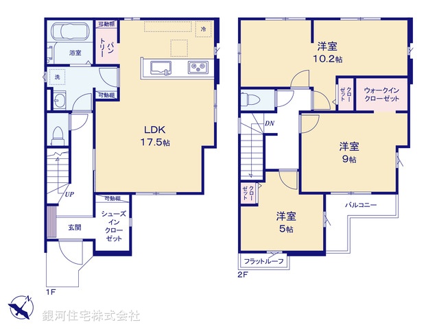 G00391413 千葉県千葉市美浜区磯辺１丁目 新築一戸建て 4999万円【間取図】