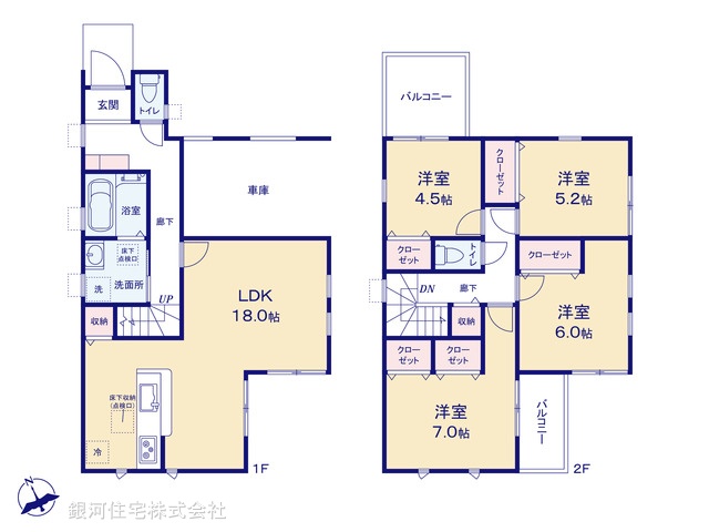 G00391423 千葉県千葉市若葉区愛生町 新築一戸建て 3290万円【間取図】