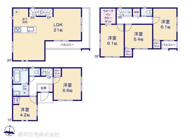 G00391428 埼玉県川口市芝１丁目 新築一戸建て 5080万円【間取図】