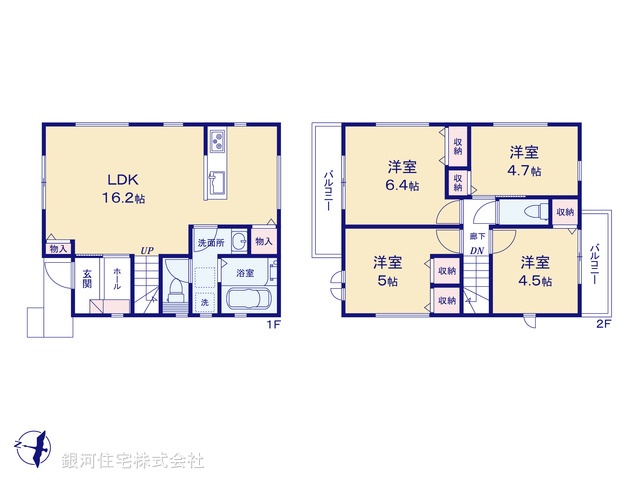 G00391451 千葉県流山市駒木 新築一戸建て 3480万円【間取図】