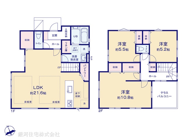 G00391469 千葉県松戸市二ツ木 新築一戸建て 6999万円【間取図】