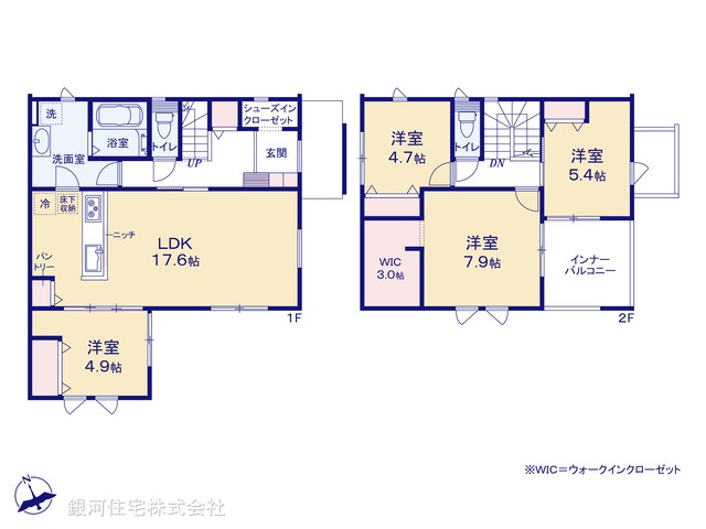 G00391501 千葉県木更津市羽鳥野６丁目 新築一戸建て 3980万円【間取図】
