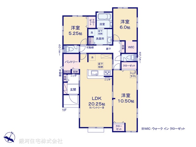 G00391547 埼玉県行田市桜町１丁目 新築一戸建て 3290万円【間取図】
