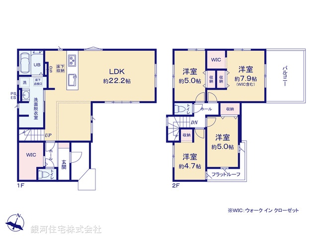 G00391550 千葉県流山市古間木 新築一戸建て 4999万円【間取図】