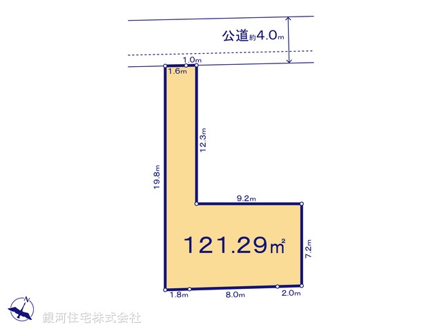 G00391694 神奈川県相模原市南区上鶴間２丁目 土地(建築条件付土地) 3130万円【区画図】
