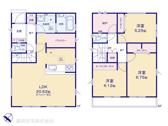 G00391722 埼玉県川口市赤井３丁目 新築一戸建て 3999万円【間取図】
