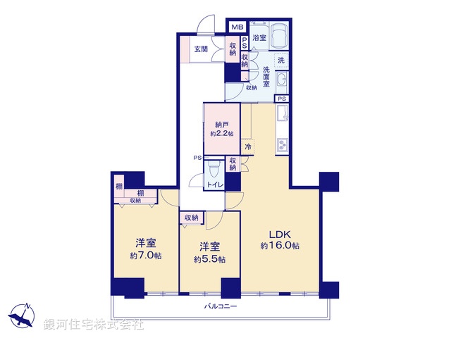 G00391766 埼玉県川口市川口３丁目 中古マンション 6590万円【間取図】