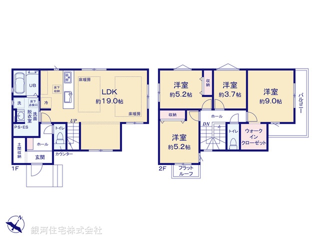 G00391890 東京都国分寺市戸倉２丁目 新築一戸建て 7049万円【間取図】