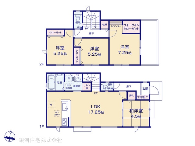 G00391891 東京都東村山市富士見町４丁目 新築一戸建て 4080万円【間取図】