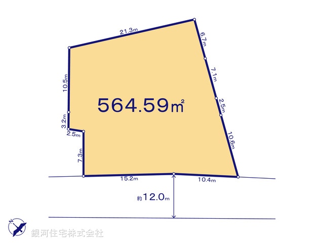 G00391932 東京都羽村市羽加美３丁目 土地 4480万円【区画図】