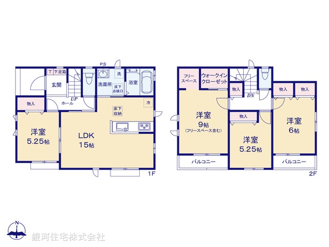 G00391945 千葉県四街道市下志津新田 新築一戸建て 3690万円【間取図】