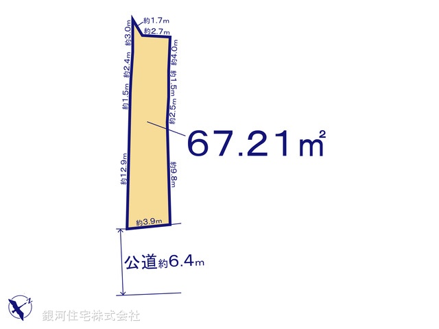 G00391962 神奈川県横須賀市長井５丁目 土地 1098万円【区画図】