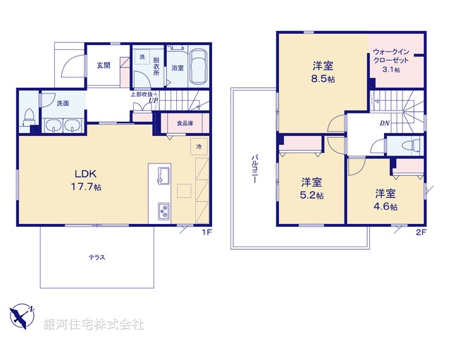 G00391976 千葉県成田市寺台 新築一戸建て 4980万円【間取図】