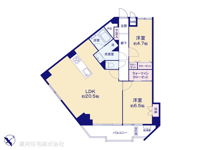 G00392004 東京都新宿区住吉町 中古マンション 1億2300万円【間取図】