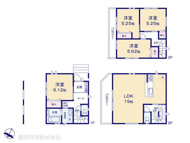 G00392006 埼玉県川口市戸塚東２丁目 新築一戸建て 4598万円【間取図】