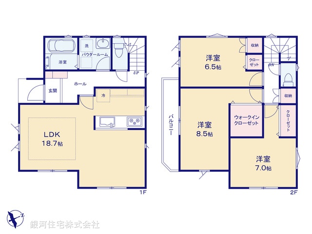 G00392022 東京都町田市成瀬６丁目 新築一戸建て 6380万円【間取図】
