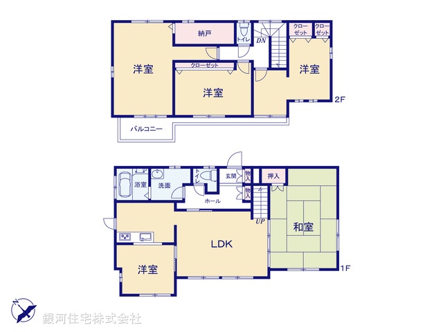 G00392081 千葉県印旛郡栄町竜角寺台３丁目 中古一戸建て 1380万円【間取図】