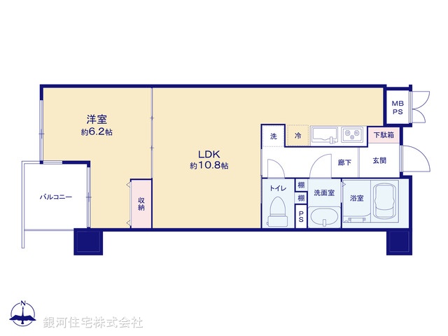 G00392087 東京都文京区関口１丁目 中古マンション 6980万円【間取図】