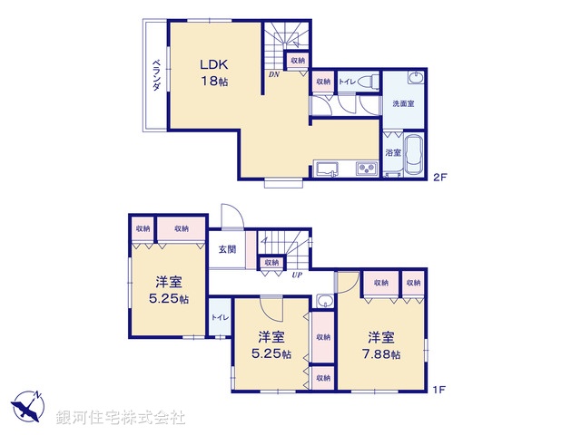G00392122 埼玉県越谷市大字船渡 中古一戸建て 2699万円【間取図】