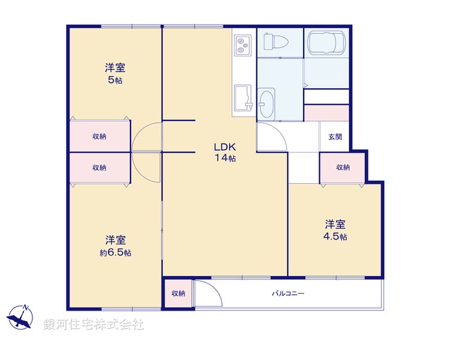 G00392149 埼玉県さいたま市見沼区大字大谷 中古マンション 1099万円【間取図】