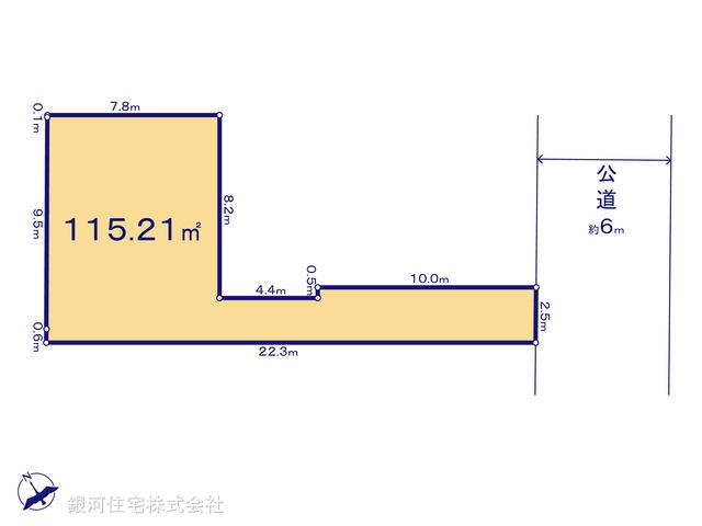 G00392186 東京都日野市東豊田４丁目 土地 2880万円【区画図】