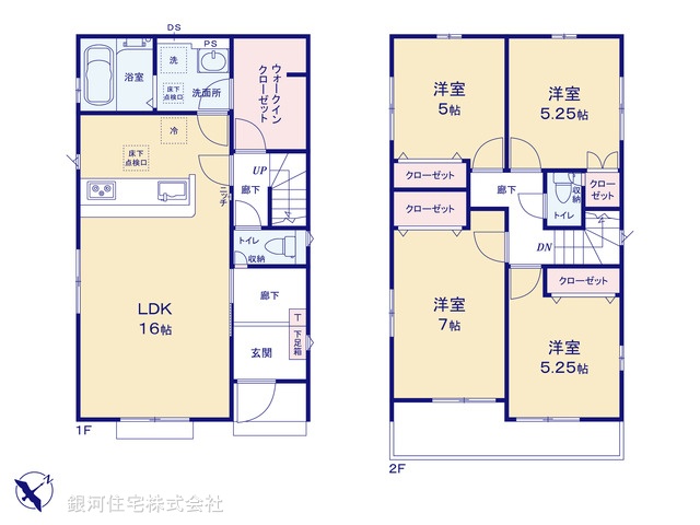G00392227 埼玉県入間市小谷田２丁目 新築一戸建て 2780万円【間取図】