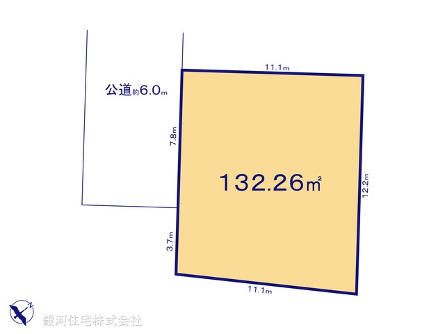 G00392238 神奈川県伊勢原市上粕屋 土地 1730万円【区画図】