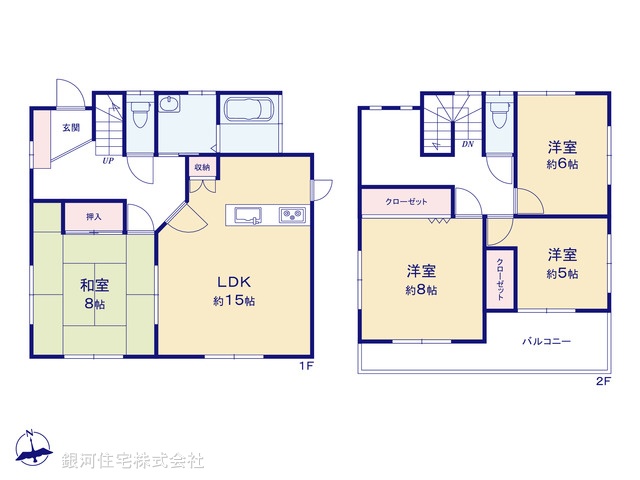 G00392270 千葉県千葉市若葉区若松台３丁目 中古一戸建て 2349万円【間取図】
