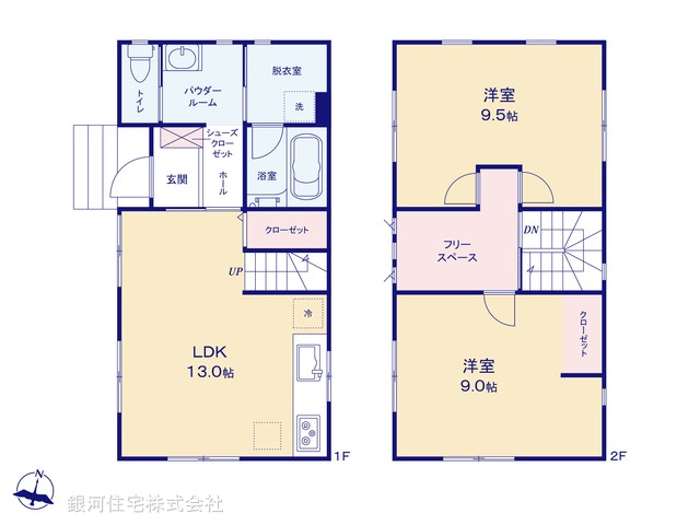 G00392291 埼玉県越谷市大字弥十郎 中古一戸建て 2998万円【間取図】