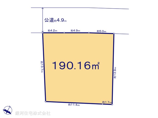 G00392299 神奈川県横浜市港南区日限山１丁目 土地 4080万円【区画図】