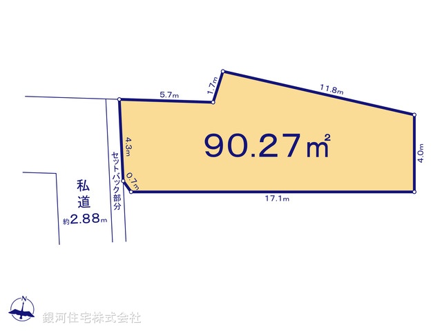 G00392303 東京都大田区南馬込１丁目 土地 6780万円【区画図】