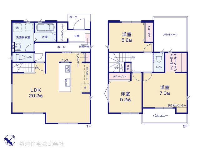 G00392315 埼玉県上尾市浅間台３丁目 新築一戸建て 5280万円【間取図】