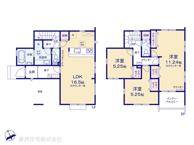G00392339 埼玉県草加市新善町 新築一戸建て 4680万円【間取図】