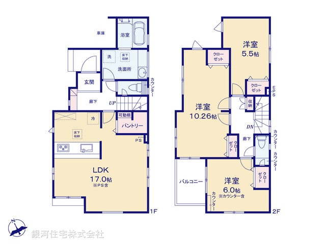 G00392341 埼玉県草加市新善町 新築一戸建て 3890万円【間取図】