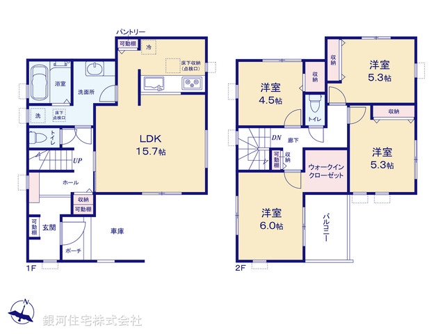 G00392343 埼玉県新座市新堀１丁目 新築一戸建て 4080万円【間取図】