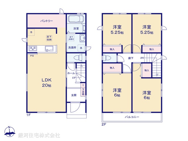 G00392371 千葉県八千代市村上 新築一戸建て 3690万円【間取図】