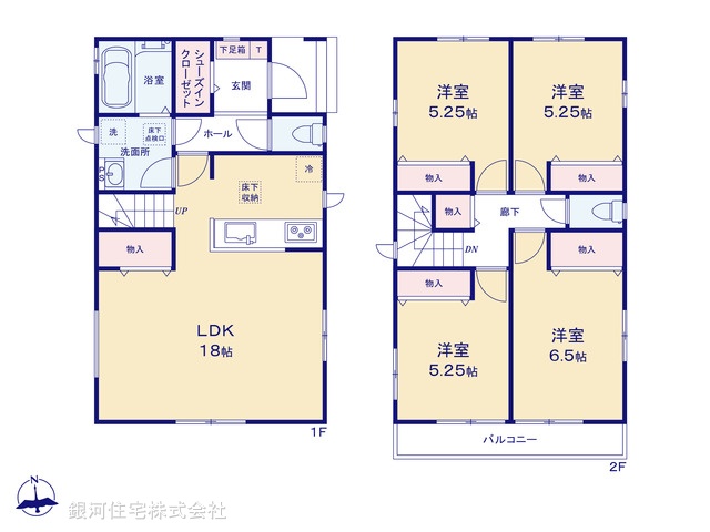 G00392372 千葉県八千代市村上 新築一戸建て 3790万円【間取図】