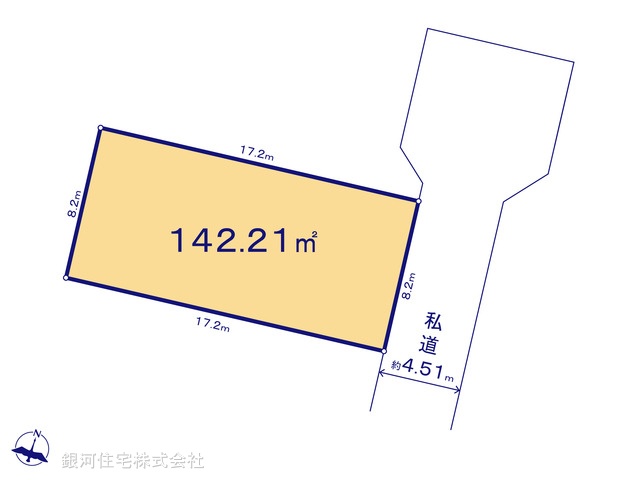 G00392391 千葉県市原市姉崎 土地(建築条件付土地) 1199万円【区画図】