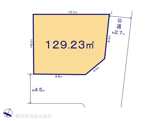 G00392395 東京都練馬区西大泉町 土地 5499万円【区画図】