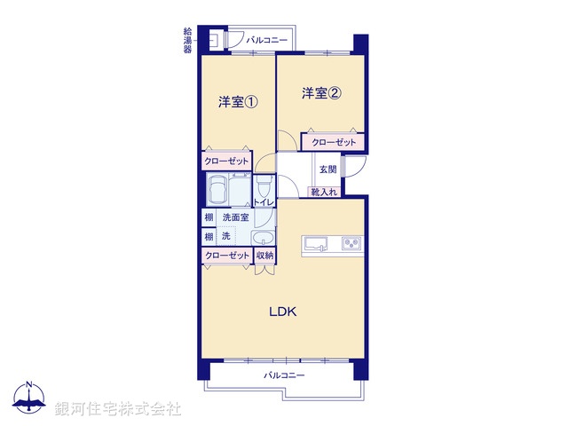 G00392399 神奈川県横浜市金沢区並木１丁目 中古マンション 2899万円【間取図】